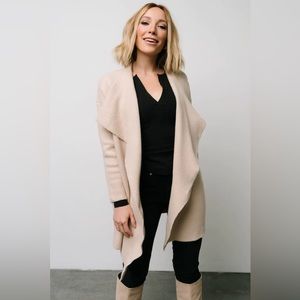 NWT! Baltic Born - Ellison Lapel Cardigan | Oatmeal